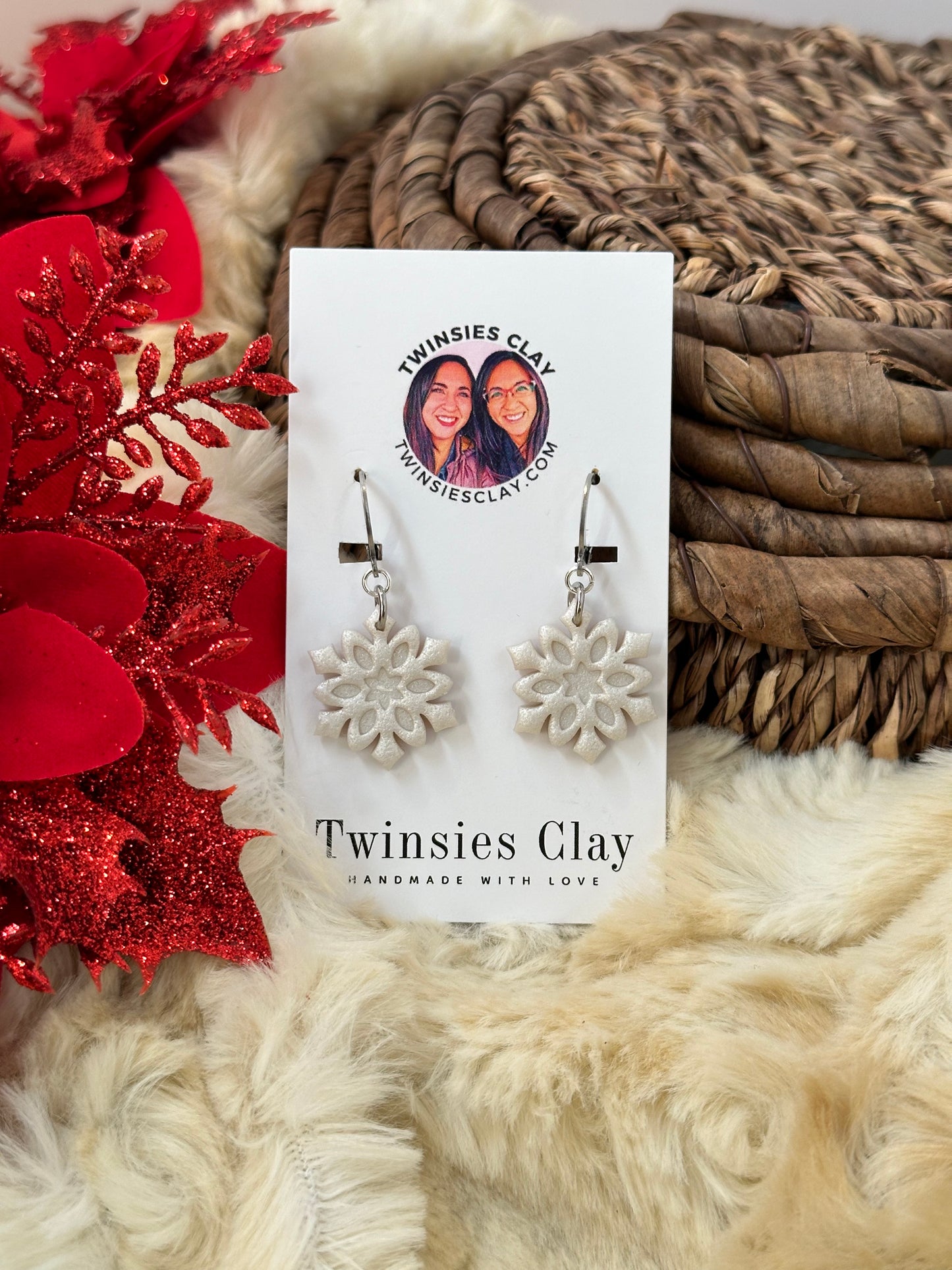 Simple Snowflake Earrings