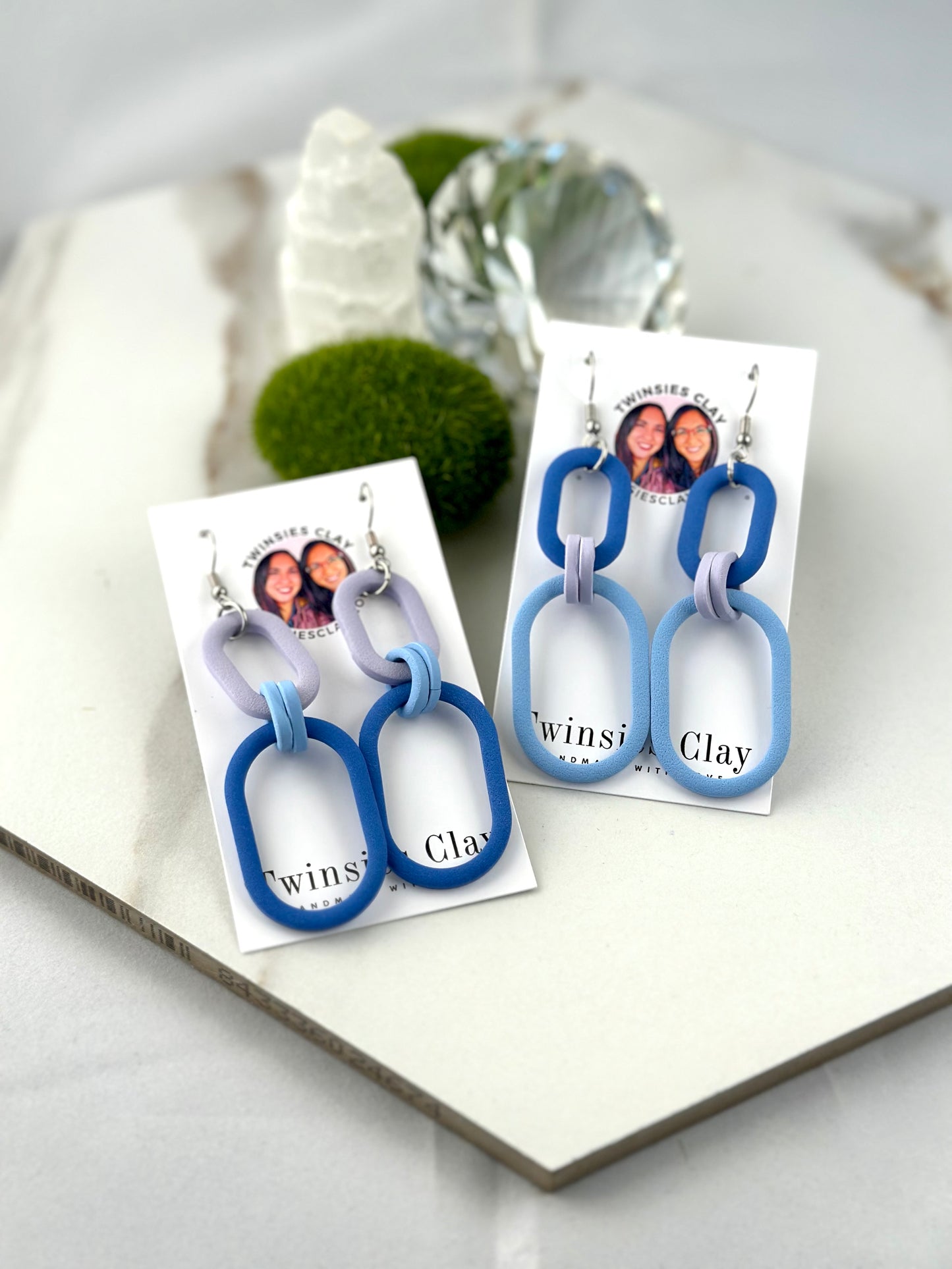 Blue Tones Quad Hoops