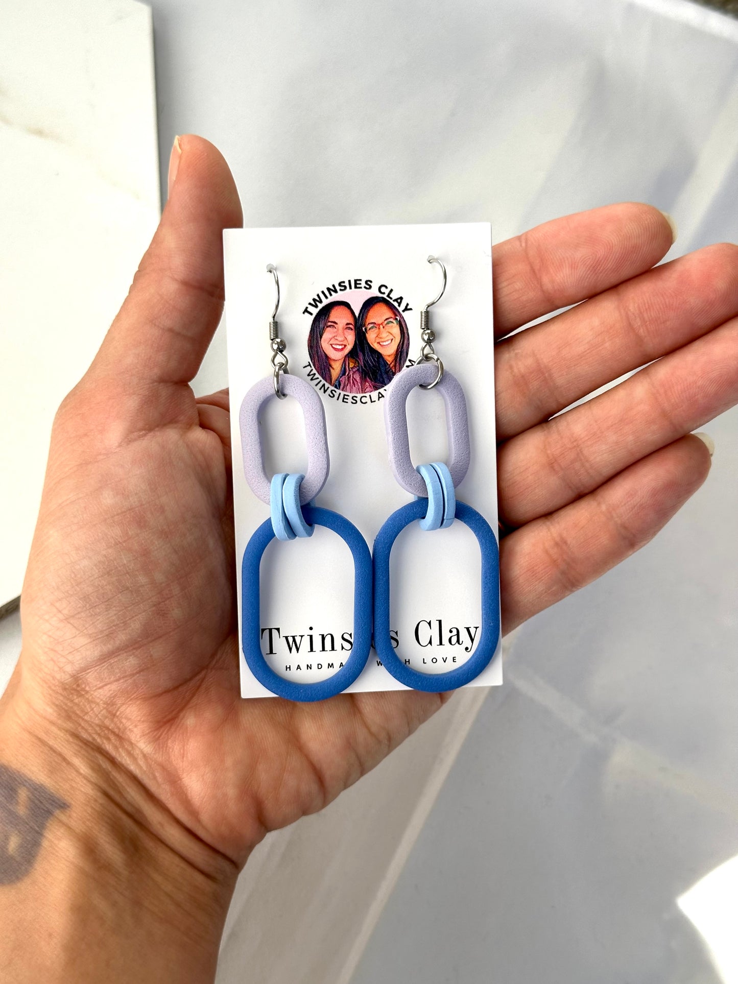 Blue Tones Quad Hoops