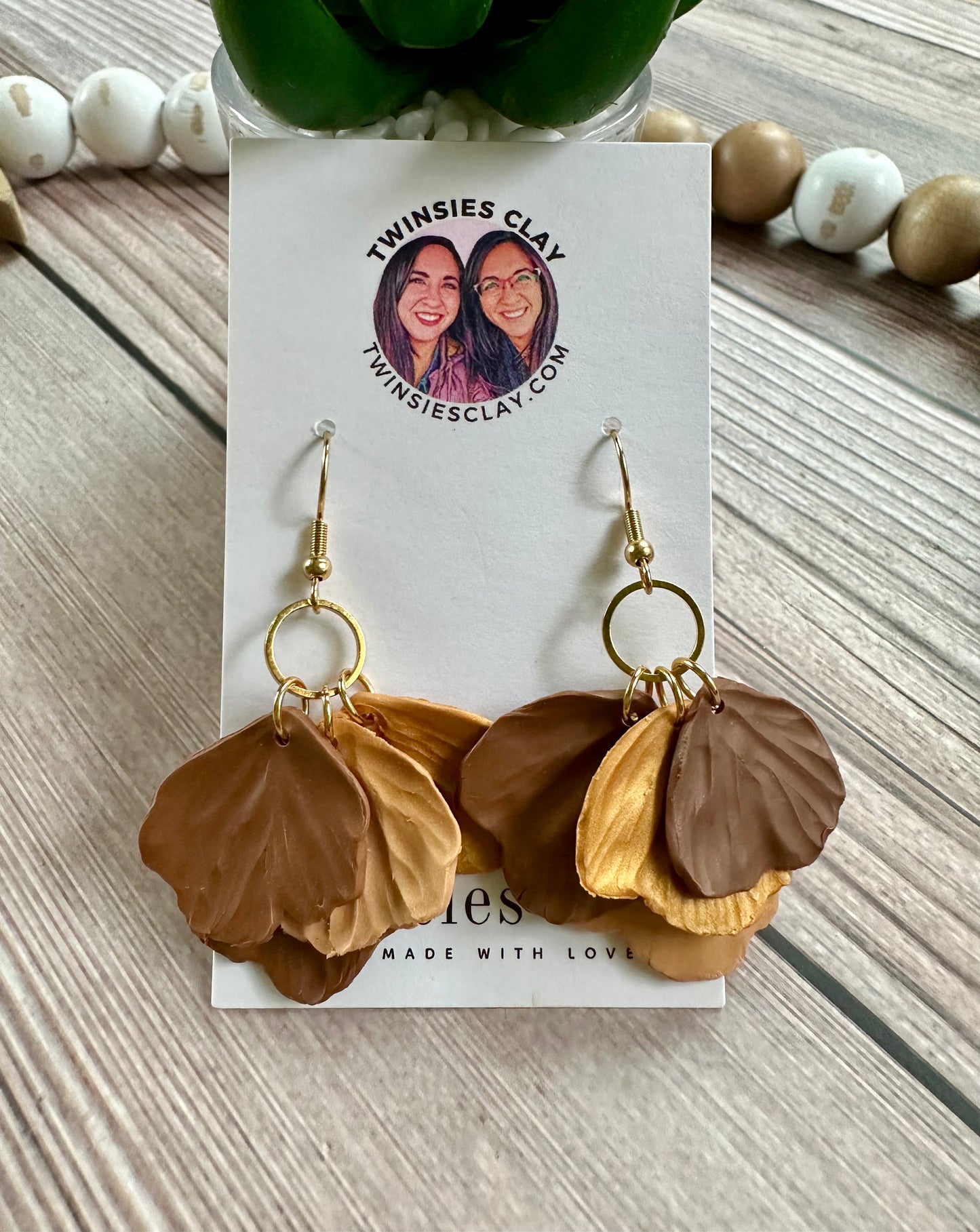 Petaled Hoop Earrings