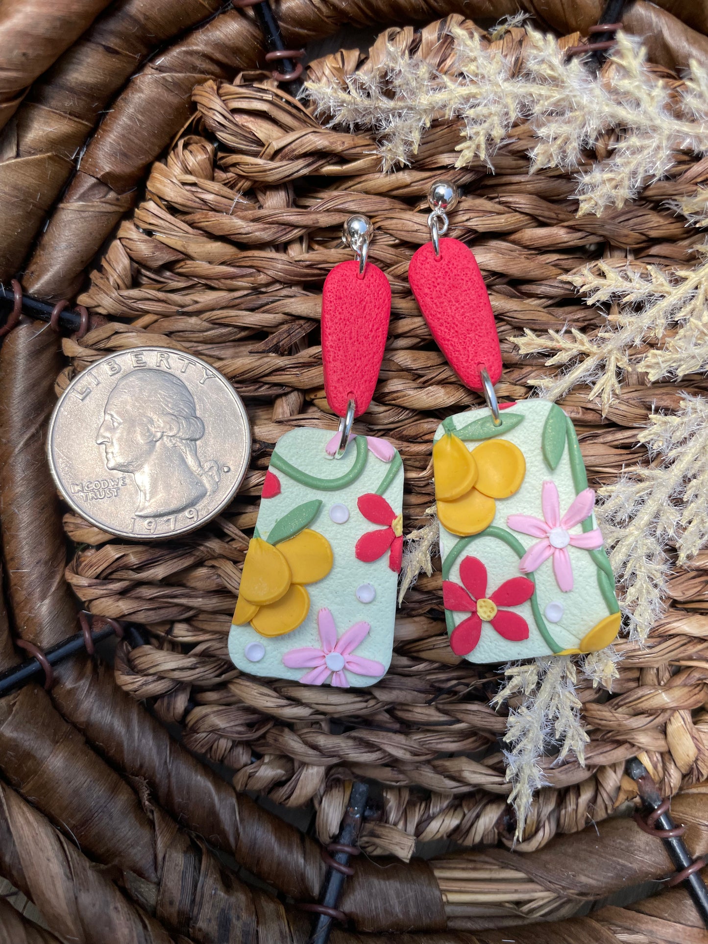 Embossed Red Floral Kandi