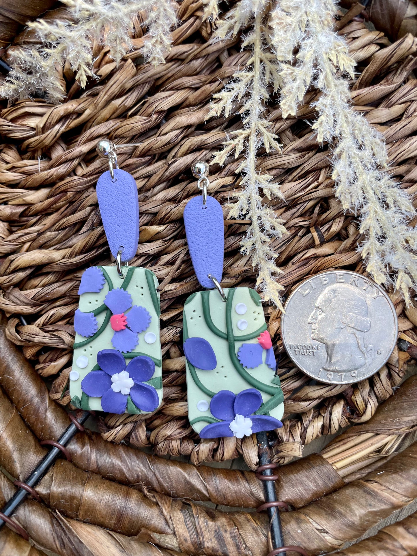 Embossed Purple Floral Kandi