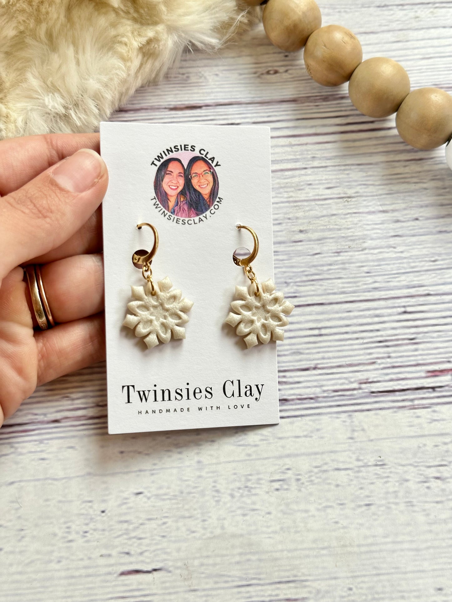 Simple Snowflake Earrings