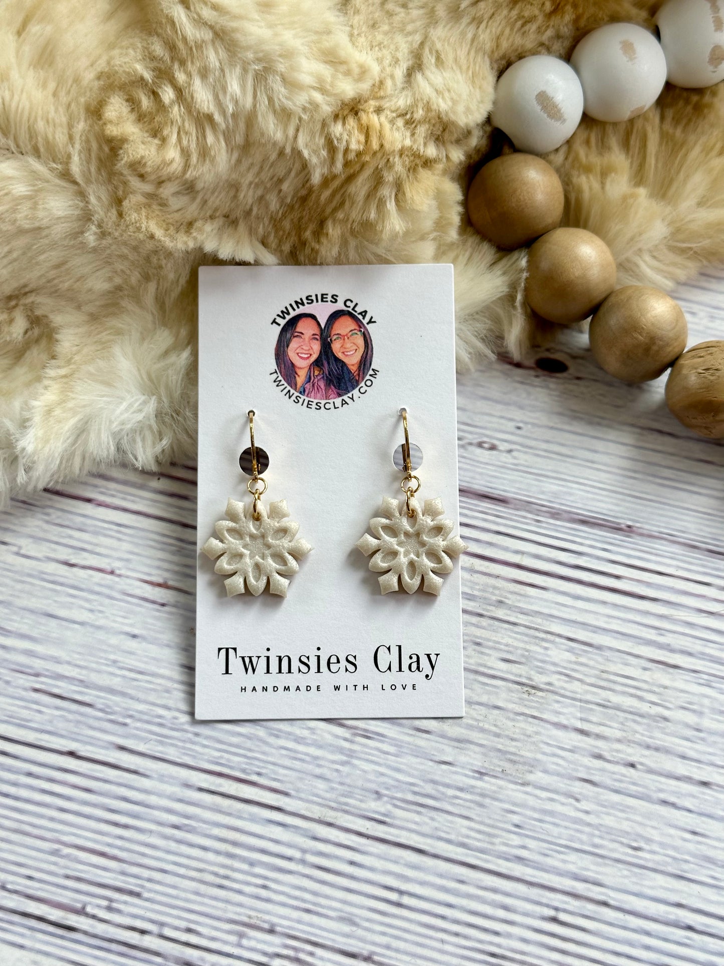 Simple Snowflake Earrings