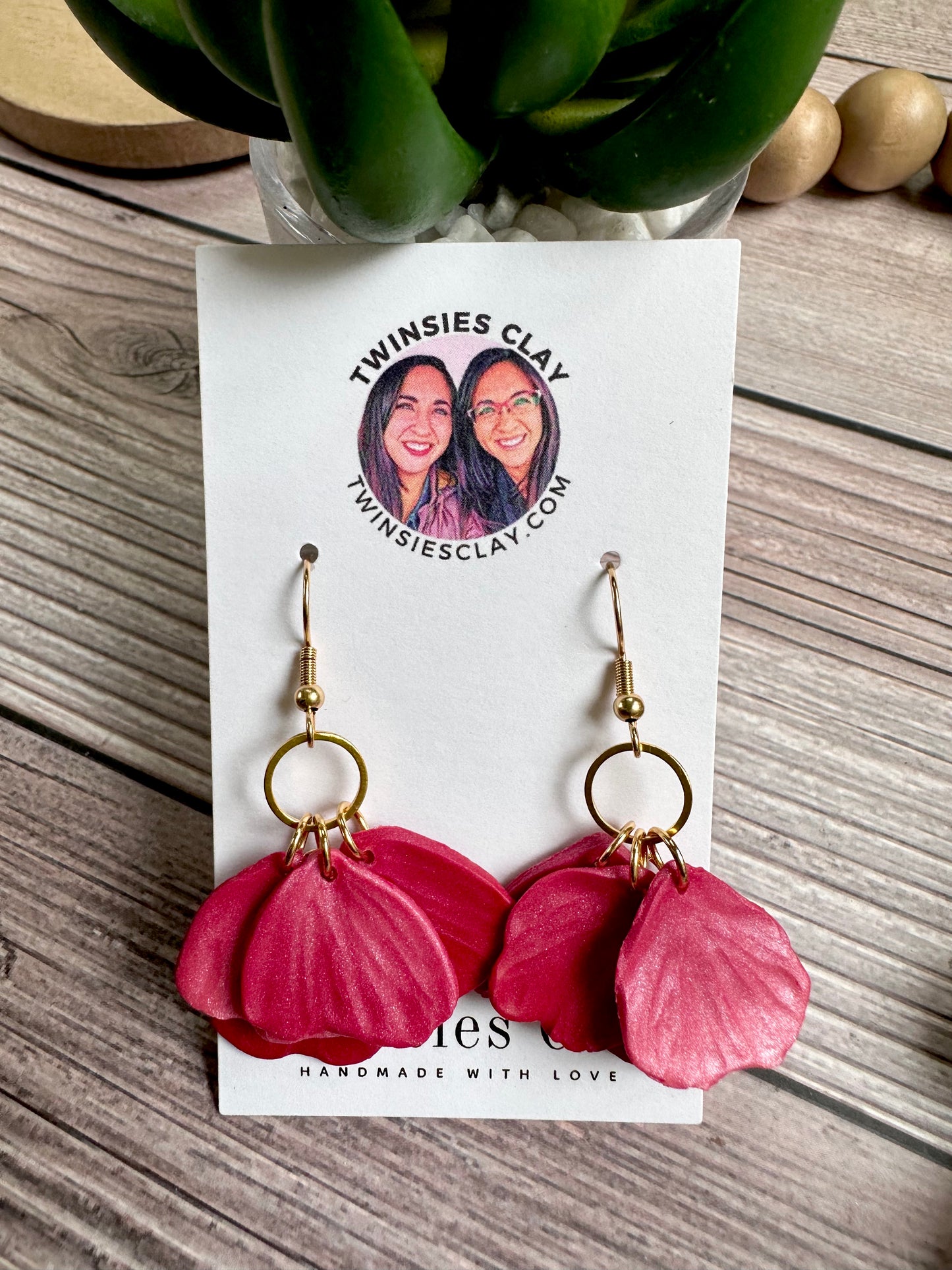 Petaled Hoop Earrings