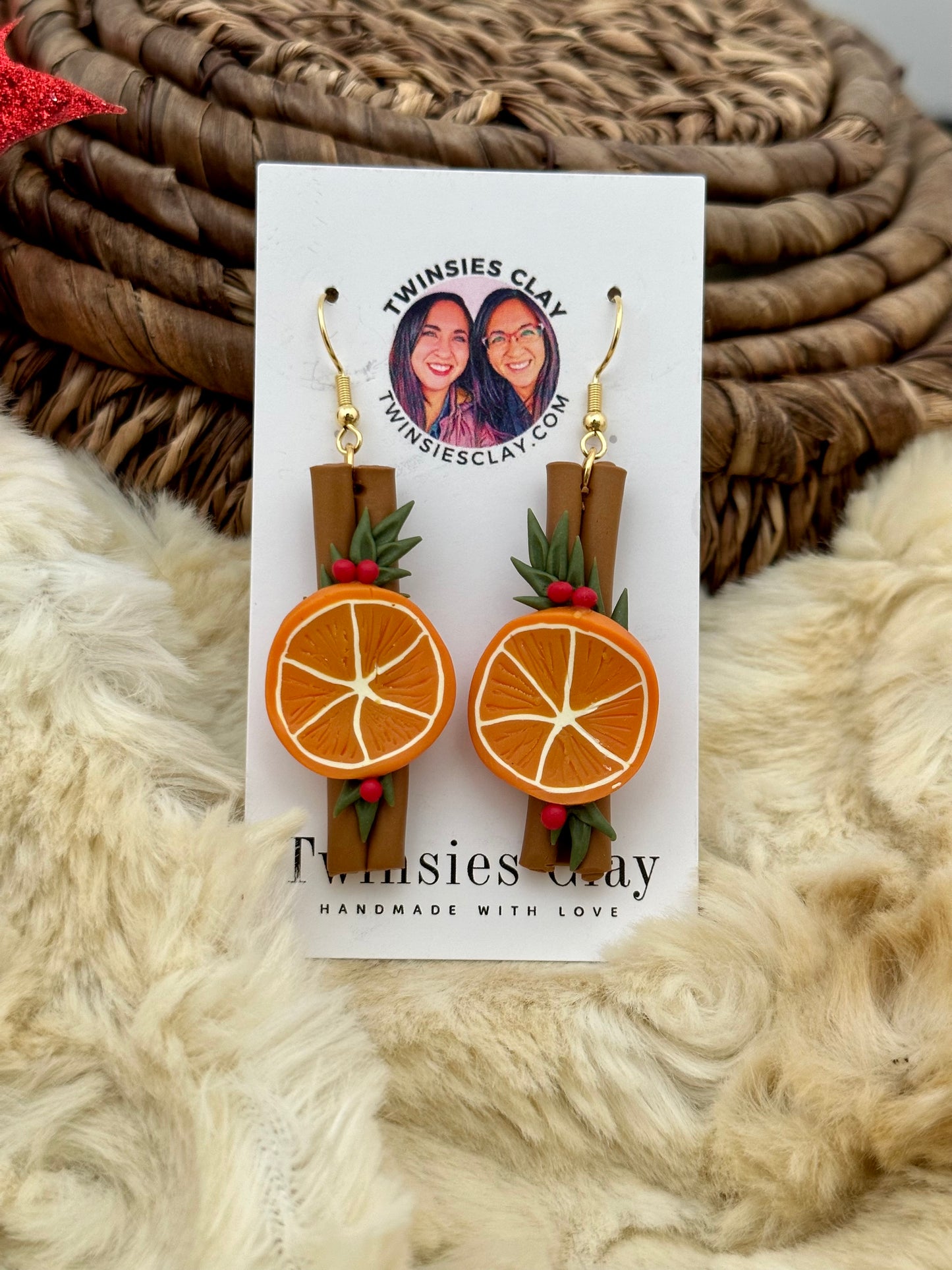 Citrus Cinnamon Earrings