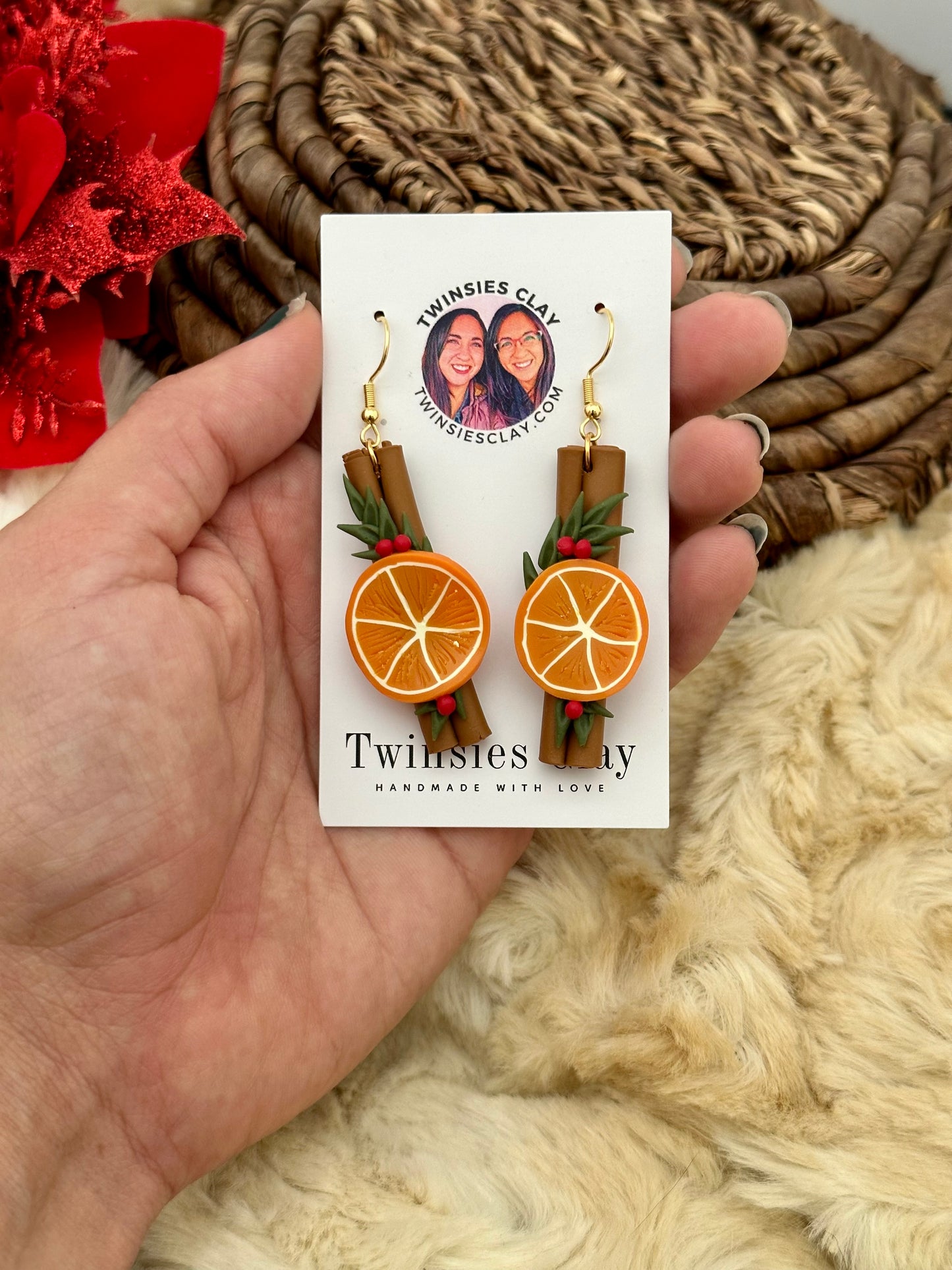 Citrus Cinnamon Earrings