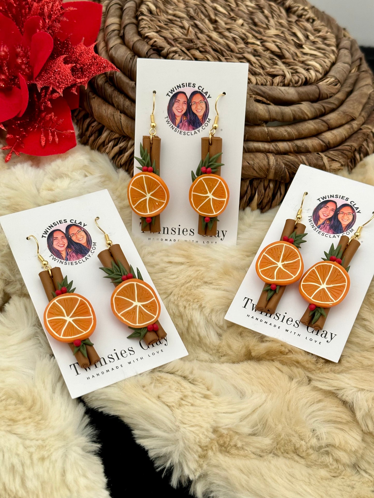 Citrus Cinnamon Earrings