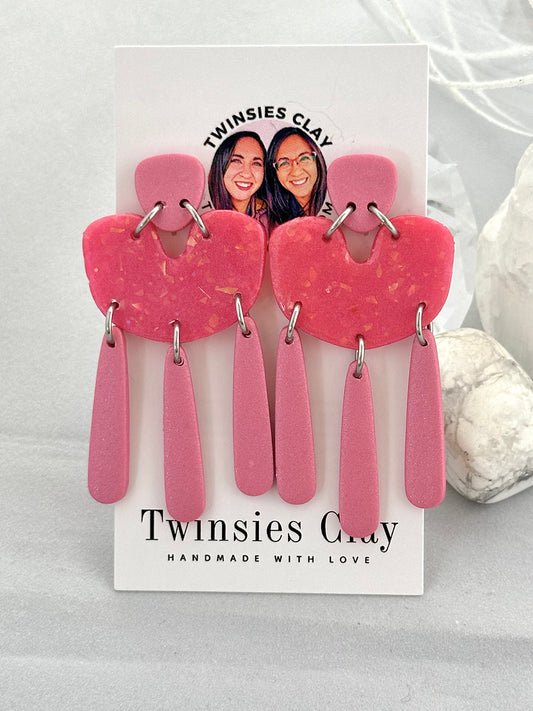 Lysandra Pink Dangle Earring