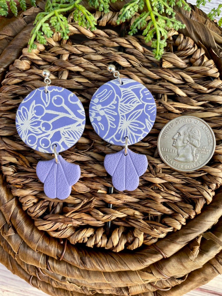 Purple Silkscreen Circles