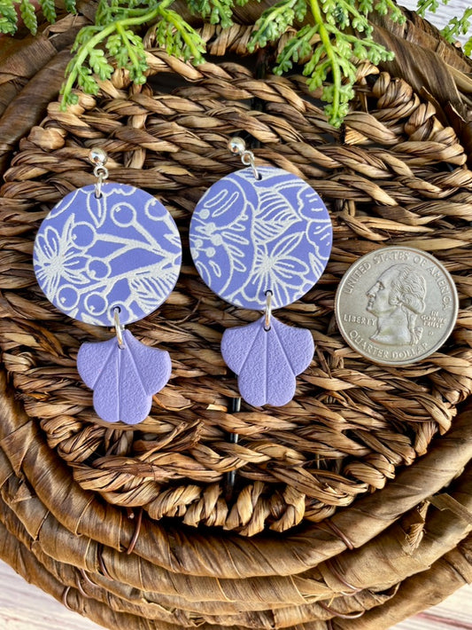 Purple Silkscreen Circles