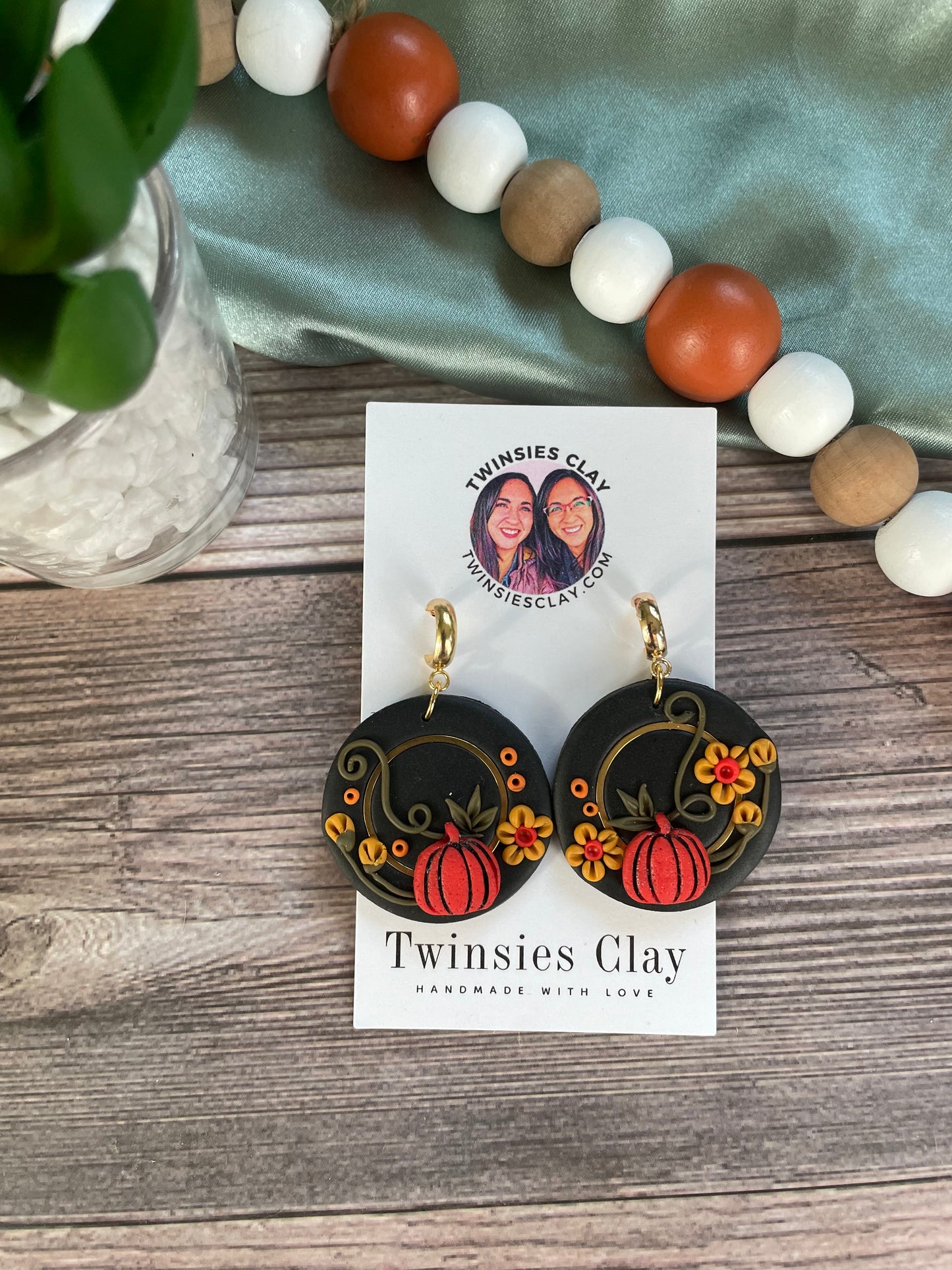 Pumpkin Floral Circles