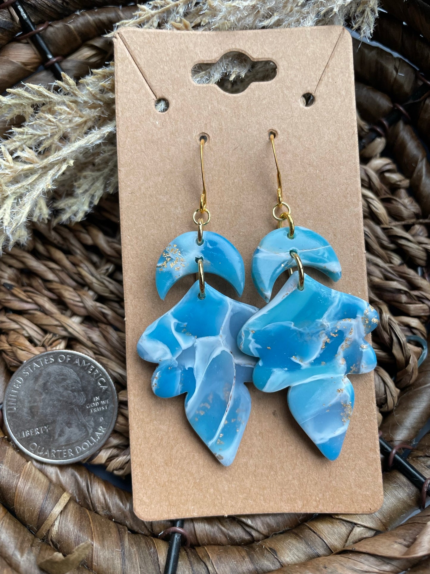 Blue Faux Stone Chadia