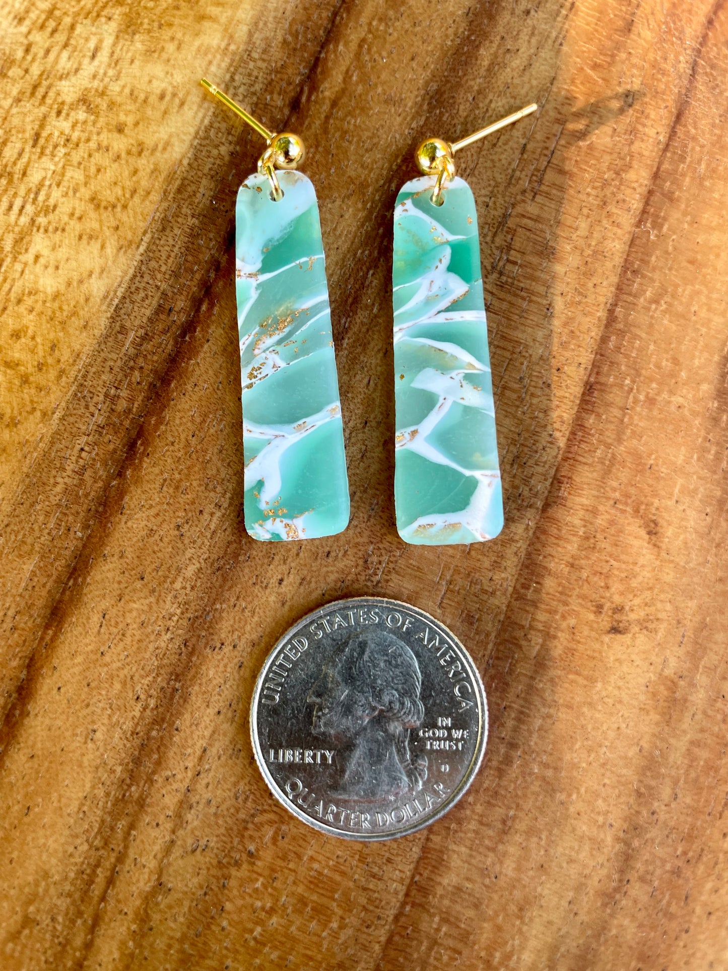 Faux Jade Lila Earrings