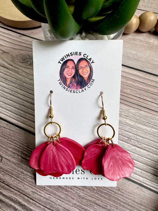 Petaled Hoop Earrings